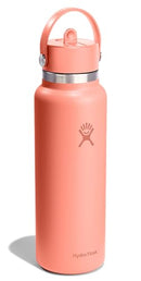 HYDRO FLASK WIDE MOUTH VACUUM INSULATED STAINLESS WATER BOTTLE, 40OZ - SUNGLOW - Brand New
