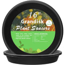 TITE Plant Saucer 16 inch, Heavy Large Planter Durable Thicker Plastic - Black - Brand New