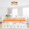 BRIGHTEVER 2-LIGHT GOLD CLOSE TO CEILING LIGHT FIXTURE - GOLD - Like New