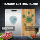 JIWASIO TITANIUM CUTTING BOARD 100% JUICE GROOVE 18.1"L X 11.8"W - TITANIUM - Like New