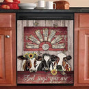 Farmhouse Cows Dishwasher Cover Magnet Sticker Bird Animal Home Decor - Brand New