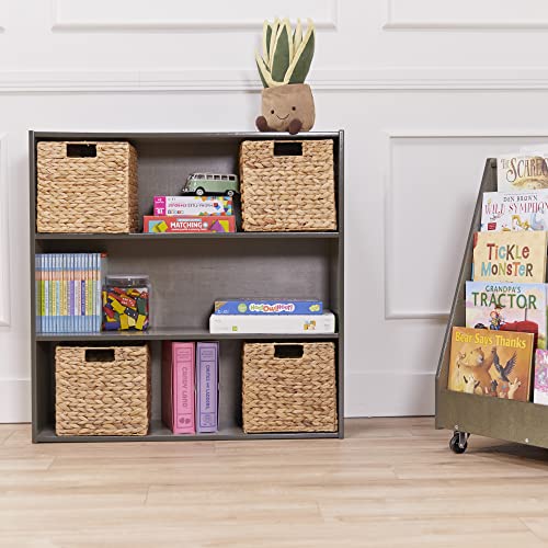 ECR4KIDS STREAMLINE 3-SHELF STORAGE CABINET 36IN KID'S BOOKSHELF GREY WASH - Like New