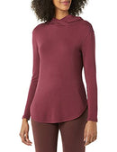 AMAZON ESSENTIALS WOMEN LONG-SLEEVE SUPERSOFT TERRY HOODIE M DARK BURGANDY - Like New