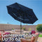 SUNNYDAZE 3-TIER 10' SOLID OCTAGON MARKET UMBRELLA - NAVY - Like New