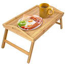 Greenco Bamboo Breakfast Tray Folding Legs Handles Bed Tray Table B07QV37FCX - Brand New