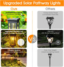 KOOPER Solar Pathway Lights Outdoor, 4 Pack Upgraded Solar Outdoor Lights Like New