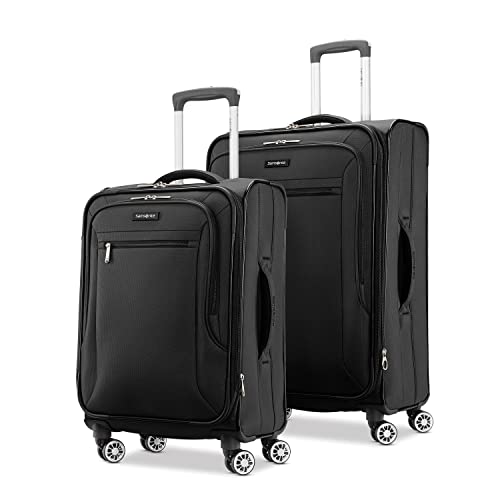 SAMSONITE ASCELLA SOFTSIDE EXPANDABLE LUGGAGE WITH SPINNERS 143511-1041 -BLACK Like New