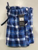 YUNA PAJAMA PANTS WOMEN MULTI PLAID ELASTIC WAIST - SIZE: XL/XXL - BLUE/DARKBLUE - Brand New
