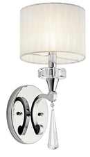 Kichler Parker Point 16.25" 1-Light Wall Sconce Light Chrome 123131CH - Brand New