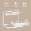 VUSIGN UNDER SINK ORGANIZER STORAGE 2 PACK SLIDE OUT CABINET ORGANIZER WHITE - Like New