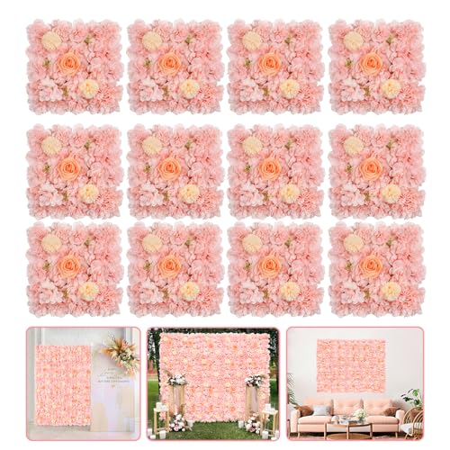 Artificial Flower Wall 5ftx3.74ft Peach Floral Backdrop Wedding Wall Panel - Brand New
