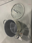 GOODFUL 6QT TITANIUM REINFORCED CERAMIC NON-STICK DUTCH OVEN - GRAY/WHITE - Brand New