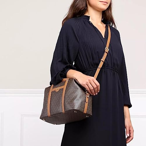 30T1GKNS2B Michael Kors Beck Medium Satchel Brown/Acorn One Size - Like New
