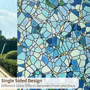 funlife Privacy Stained Glass Window Film, Single Sided Static Cling Glass - Brand New