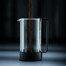 BODUM 34OZ BRAZIL FRENCH COFFEE MAKER HIGH-HEAT BOROSILICATE GLASS - BLACK - Like New