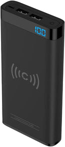 Cygnett ChargeUp Swift 10000 mAh Wireless Powerbank and Charging Dock - Black Like New