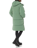 AMAZON ESSENTIALS WOMEN'S OVERSIZED LONG HOODED INSULATED PUFFER Size 3XL Sage - Brand New