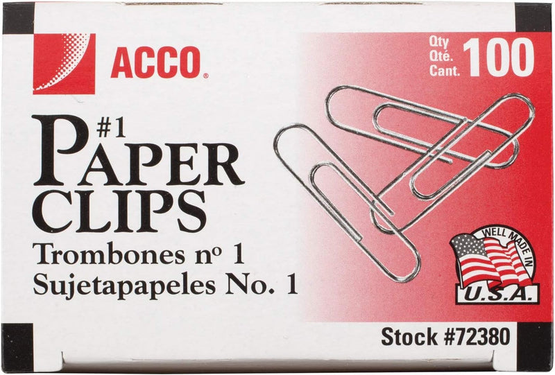 ACCO PREMIUM PAPER CLIPS - STANDARD SIZE
