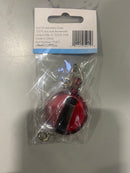 ADVANTUS TRANSLUCENT RETRACTABLE ID CARD REEL, 30" EXTENSION, RED, SINGLE - Brand New