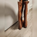 FRANCO SARTO HALEEN OVER THE KNEE BOOTS - SIZE: WOMEN 6.5W - BROWN - Like New