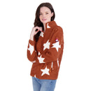 CANADA WEATHER GEAR WOMEN'S FULL ZIP SHERPA JACKET - SIZE: L - RUST/WHITE STAR - Brand New