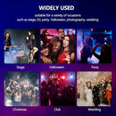 XWSTGEQ FOG MACHINE 900 WATT WITH 6 LED LIGHTS AND 2-IN-1 WIRELESS REMOTE GRAY - Like New