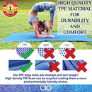 OIO Large yoga mat set extra wide 4x6 for men women - TPE non slip exercise - Like New