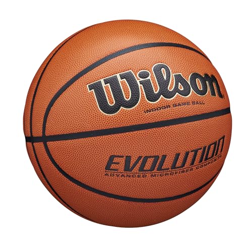 WILSON EVOLUTION INDOOR GAME BASKETBALLS SIZE 7 BROWN WZDGBEV07 - Like New