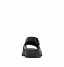 NL5219 SOREL REIN CBTM CRISSCROSS SANDALS WOMEN'S SANDALS BLACK SIZE 7.5 - Like New