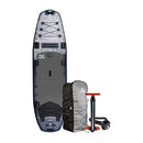 AQUAGLIDE Inflatable Stand Up Paddle Board with Premium Accessories - Black/Gray - Like New