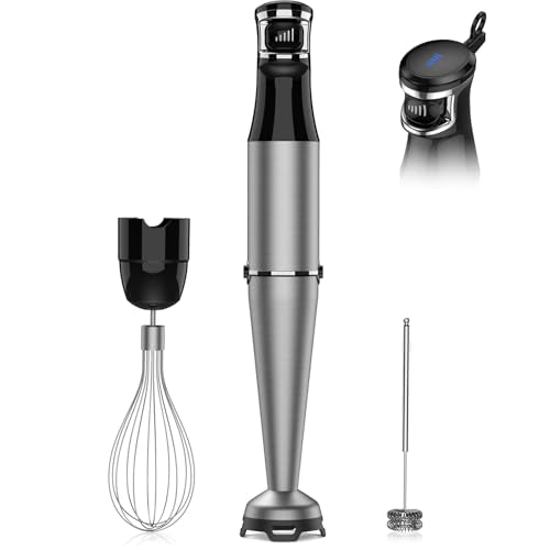 BESROY IMMERSION HAND BLENDER 1100W CORD 3 IN 1 WHISK MILK FROTHER HB8805-002 - Like New