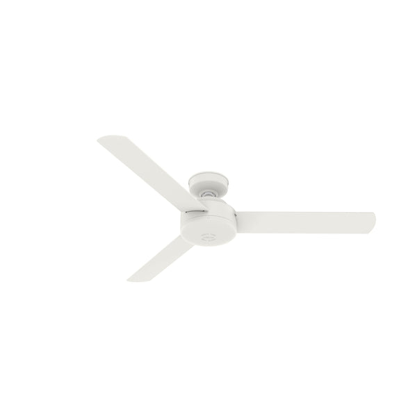 HUNTER FAN CC50811 52" CEILING FAN 3 BLADES CONTEMPORARY FINISH MATTE WHITE - Like New