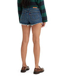 LEVI'S WOMEN'S 501 ORIGINAL SHORTS - SIZE: WOMEN 32 STANDARD - DARK INDIGO WORN - Brand New