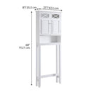 TEAMSON HOME DAWSON BATHROOM 2-DOOR ETAGERE SPACE SAVER CABINET - WHITE - Like New