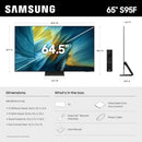 SAMSUNG 65" CLASS OLED S95F 4K GLARE FREE SMART TV 2025 MODEL - BLACK - Like New