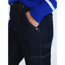 FREE ASSEMBLY WOMEN'S CROPPED STRAIGHT JEANS, 28” INSEAM - L - DARK INDIGO WASH - Brand New