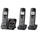 PANASONIC 3 HANDSET EXPANDABLE CORDLESS SYSTEM LINK2CELL BLUETOOTH KX-TGD563M - Like New