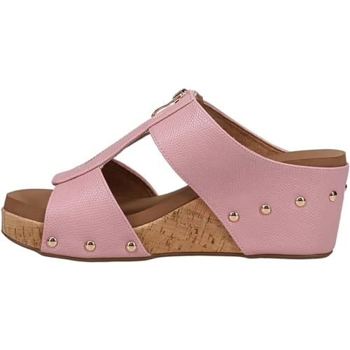 Corkys Footwear Kickoff Womens Wedge Pink Size 9 - Like New