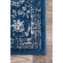NULOOM TRADITIONAL MEDALLION VERONA AREA RUG SIZE 2.6 X 10 - DARK BLUE - Brand New
