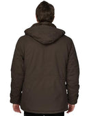 WenVen Men's Winter Thicken Cotton Parka Jacket Warm Coat, Brown, S - Brand New