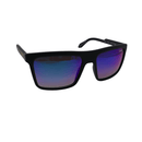QUAY MEN'S POLARIZED SQUARE LENSES UV SUNGLASSES LET IT RUN - MATTE BLACK/NAVY - Like New