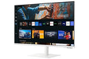 SAMSUNG 32" M70C SMART MONITOR 4K UHD STREAMING TV USB-C ERGONOMIC STAND - WHITE - Like New
