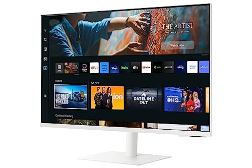 SAMSUNG 32" M70C SMART MONITOR 4K UHD STREAMING TV USB-C ERGONOMIC STAND - WHITE - Like New