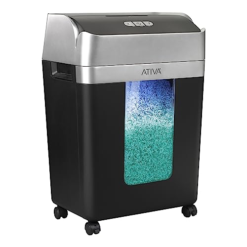 ATIVA 14-SHEET SUPER MICRO-CUT SHREDDER A14MC19 - BLACK - Like New
