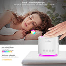 CUNMISO WHITE NOISE MACHINE NIGHTS COLORFUL LIGHT 26 HI-FI SOUNDS - WHITE - Like New