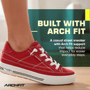 Skechers Women's Street Arc Fit Arcadia's Slip-On Shoe, Red, Size 9 - Like New
