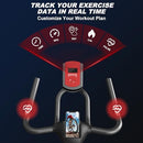 UPREIGN EXERCISE BIKE,STATIONARY BIKES FOR HOME - ADJUSTABLE WORKOUT - BLACK RED - Like New
