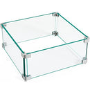 Yaheetech Gas Fire Pit Wind Guard Square Fire Table - B09VS73R9J - Brand New