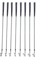 Single Swing, Single Length Golf Iron Set, Large Jumbo Max Grips, Right, Steel - Brand New