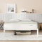 Novilla Queen Bed Frame, Metal Platform Bed Frame, Wood Slat Support - White - Like New
